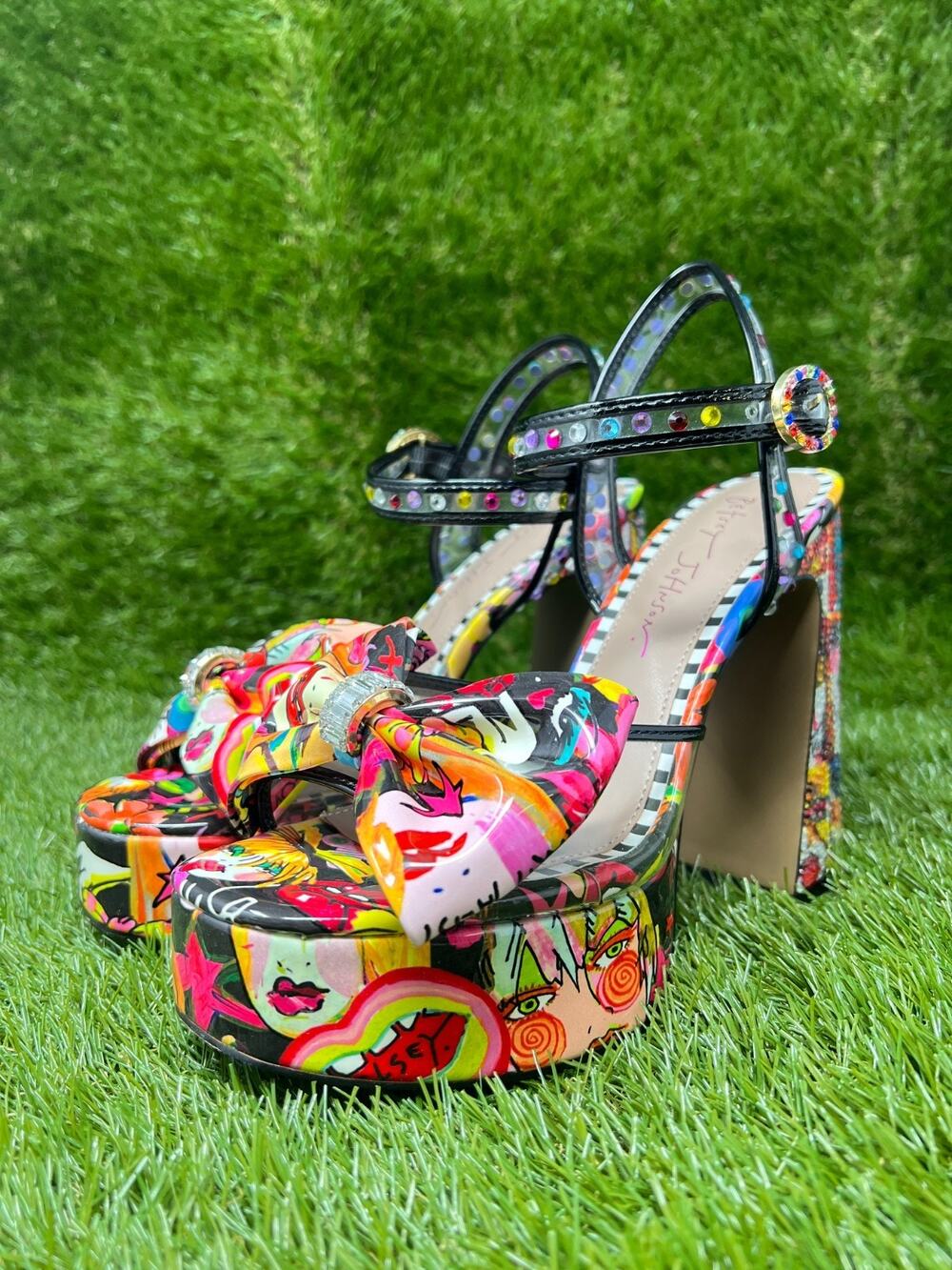 Betsey Johnson 7.5 Women's Shelley Platform Dress Sandals